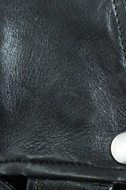 Saint Laurent Paris Classic Leather Jacket Black x Silver Size XS