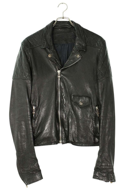 Chrome Hearts CRETIN LTHR Quilted Lambskin Riders Size M