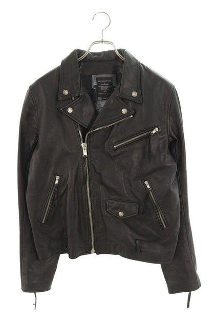 ARTCOMESFIRST Double Rider Leather Jacket Black Size 38