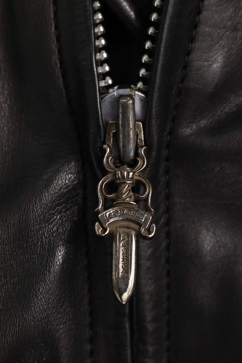 Chrome Hearts JJ DEAN Hermes Dagger Zip Riders Jacket Size S