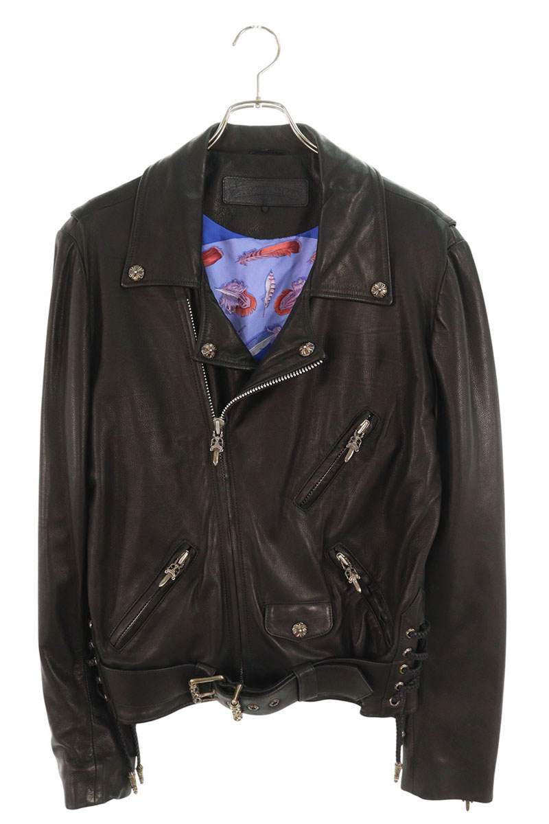 Chrome Hearts JJ DEAN Hermes Dagger Zip Lambskin Size M