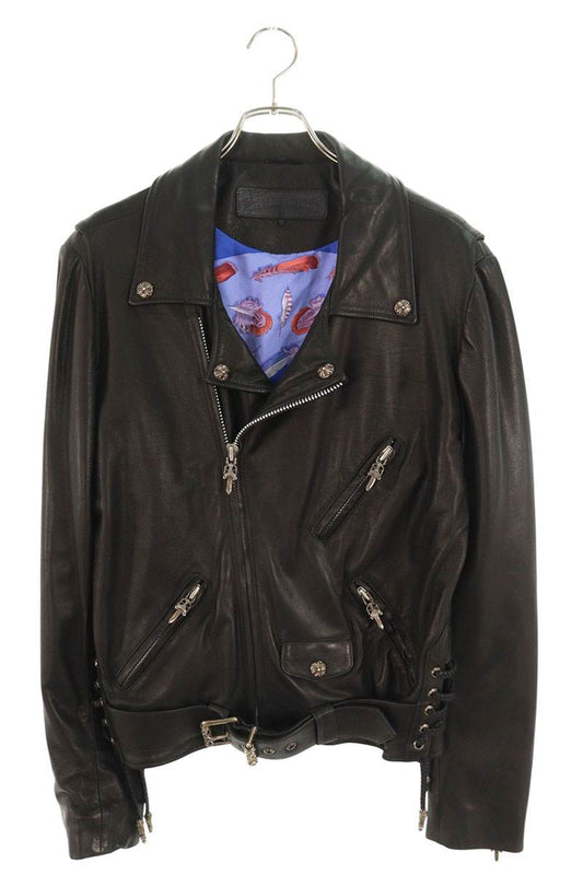 Chrome Hearts JJ DEAN Hermes Dagger Zip Lambskin Size M