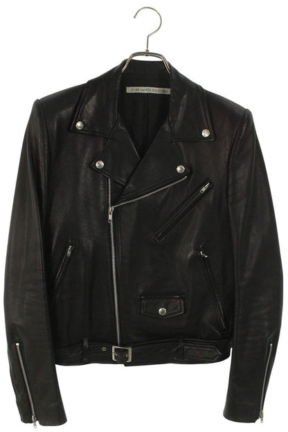 JOHNLAWRENCESULLIVAN Lamb Leather Jacket Black Size 34