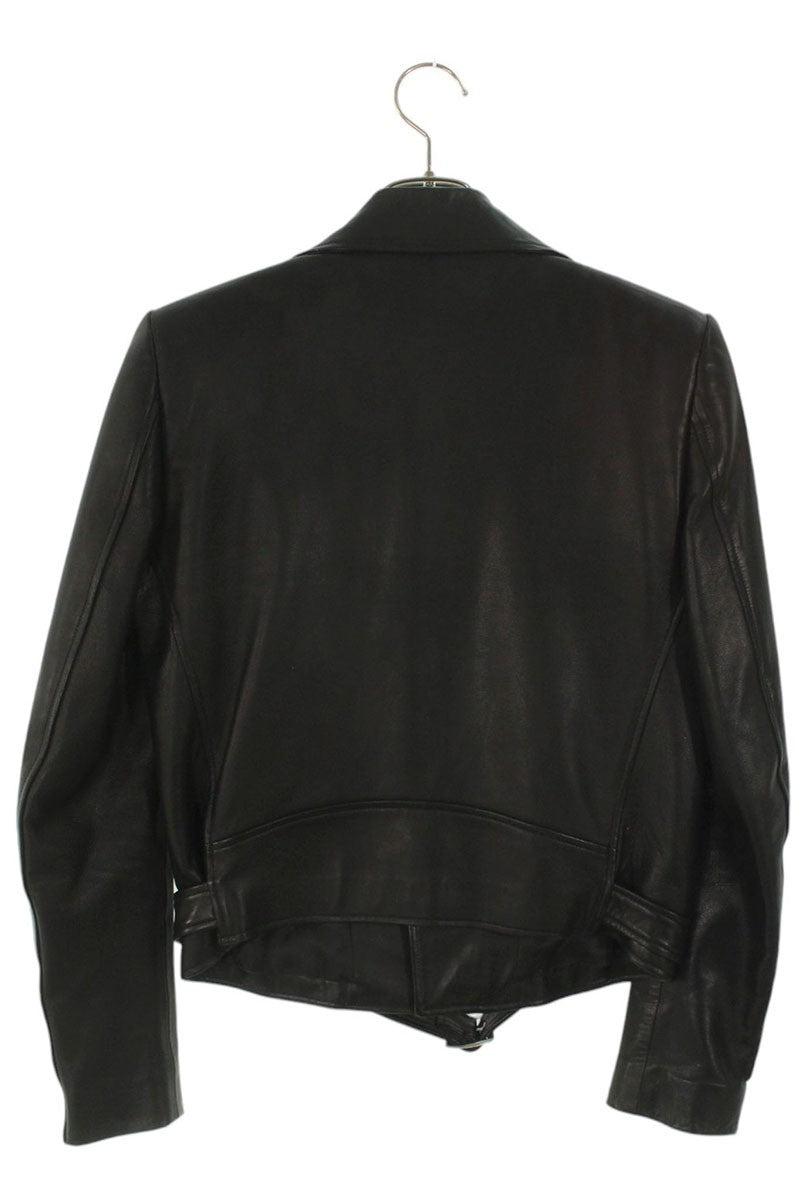 JOHNLAWRENCESULLIVAN Lamb Leather Jacket Black Size 34