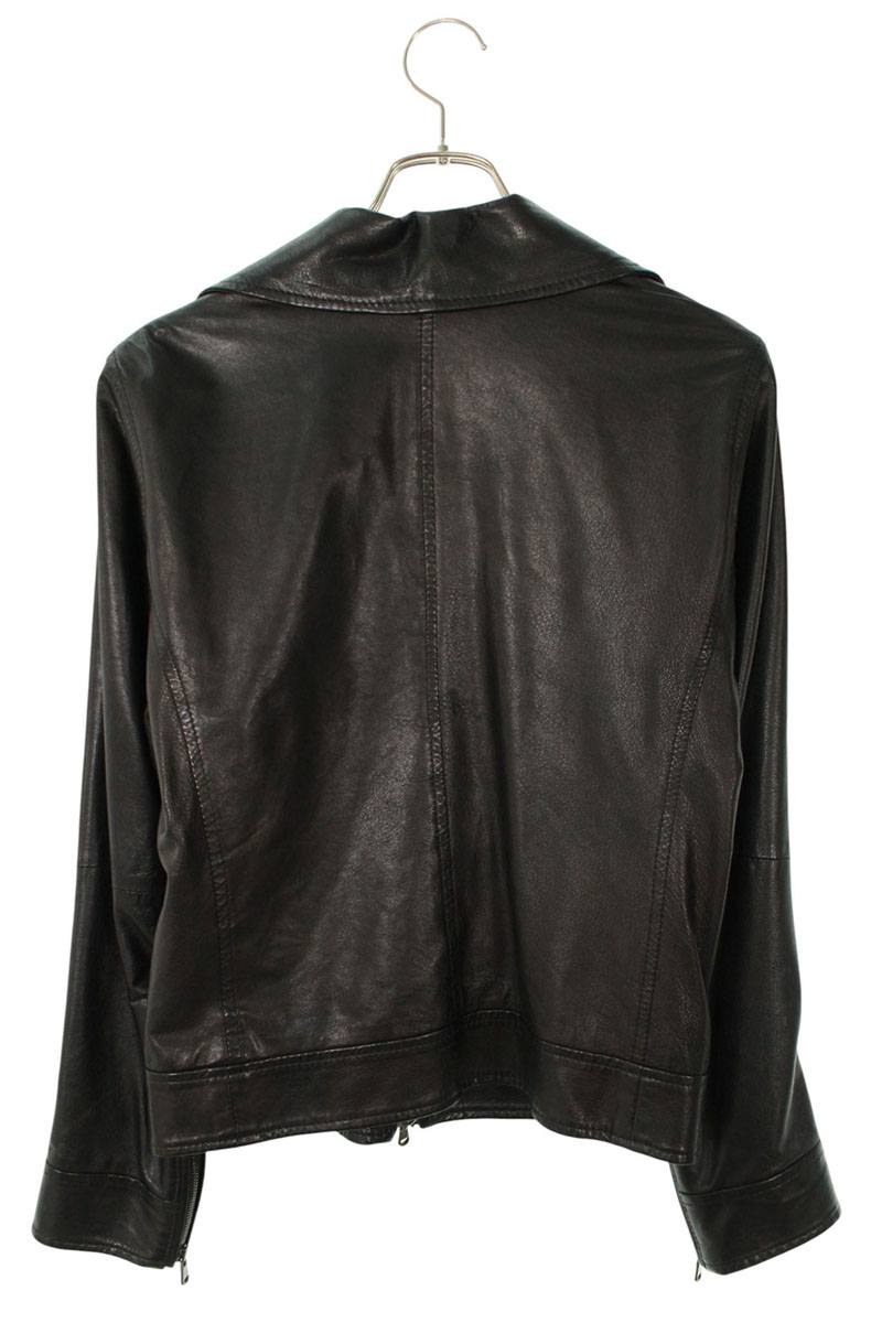 EMMETI ELTON Single Rider Lamb Leather Jacket Black Size XS
