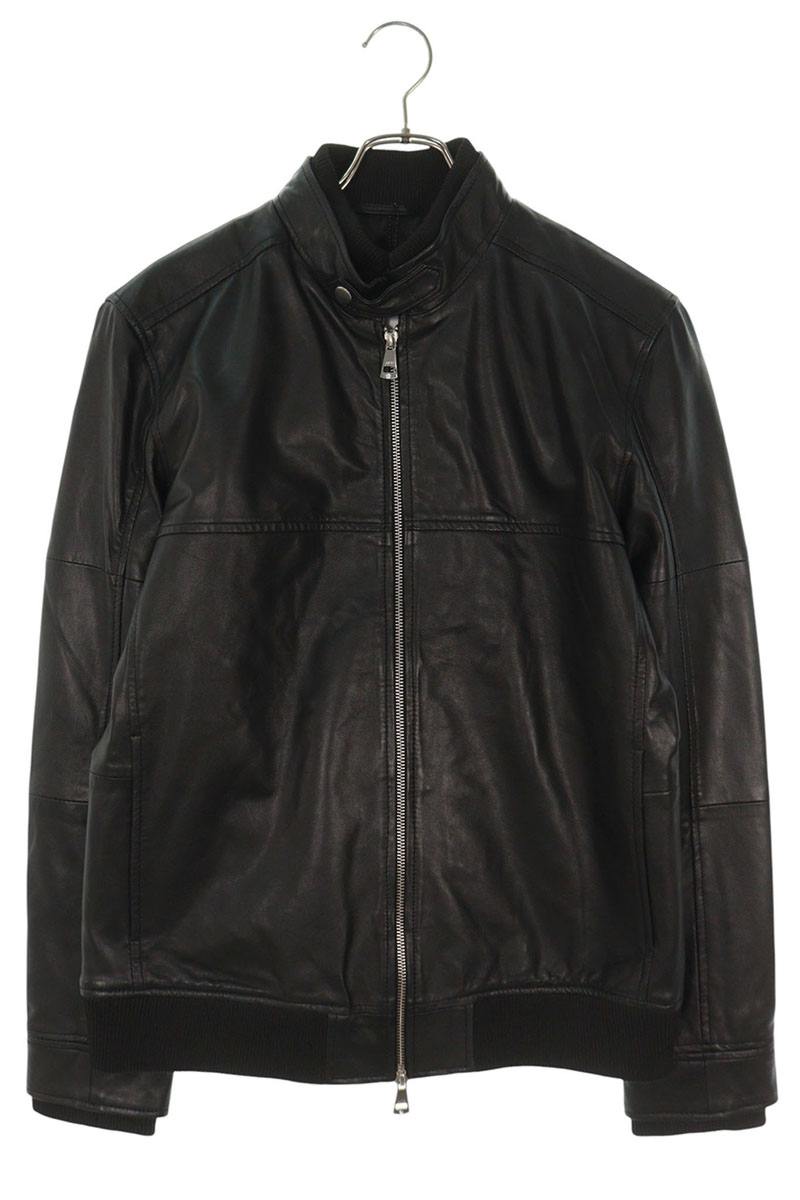 AKM Lamb Leather Jacket Black Size XL