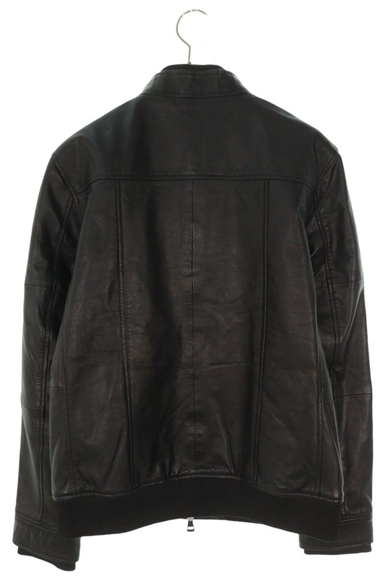 AKM Lamb Leather Jacket Black Size XL