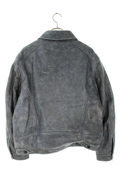 LOUISVUITTON 23SS Logo Patch Varsity Leather Jacket Size L