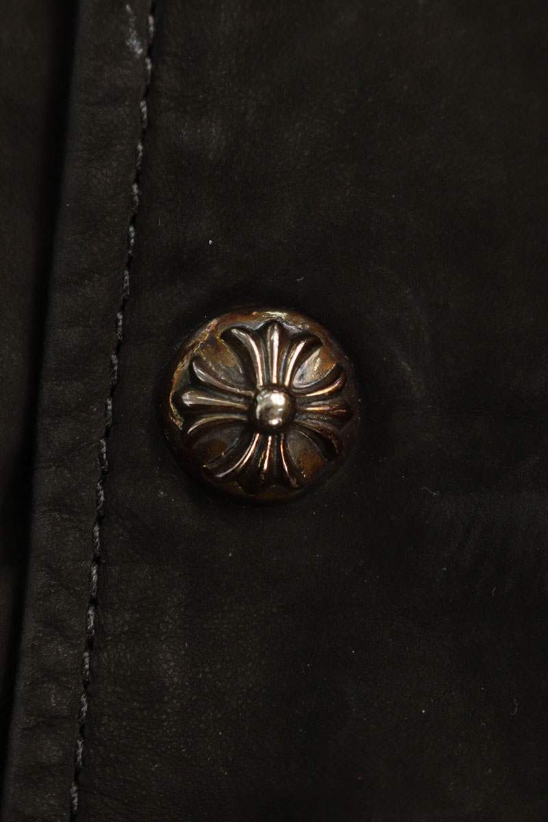 Chrome Hearts Fluries Cashmere Suede Leather Jkt Size L