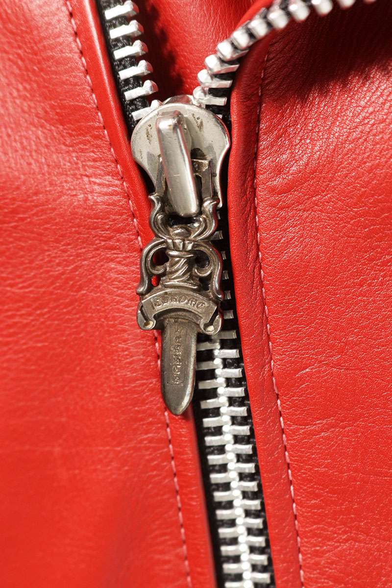Chrome Hearts BASIC MOTO 5P Star Riders Leather Jkt Size S