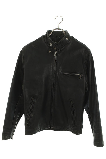 schott Single Rider's Leather Jacket Black Size 36
