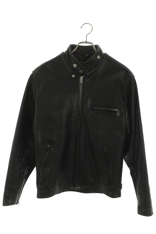 schott Single Rider's Leather Jacket Black Size 36