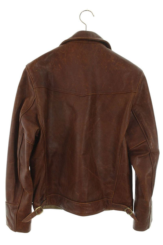 schott Single Rider's Leather Jacket Brown Size 36