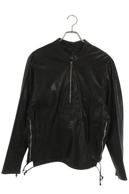 Chrome Hearts EZ RIDER Cross Patch Dagger Zip Leather Size M