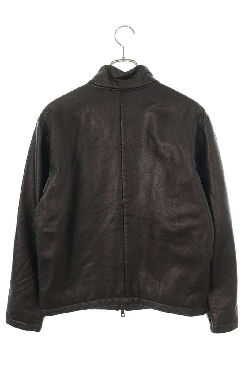 GIORGIO BRATO 24AW Lamb Leather Stand Collar Padded Size M