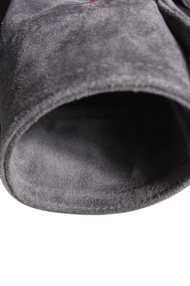 TOMFORD Cowhide Suede Single Rider Jacket Gray Size S