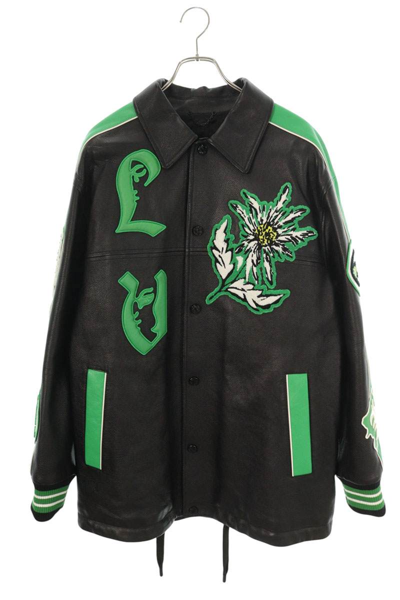 LOUISVUITTON 23SS Logo Patch Long Coach Leather Jkt Size M