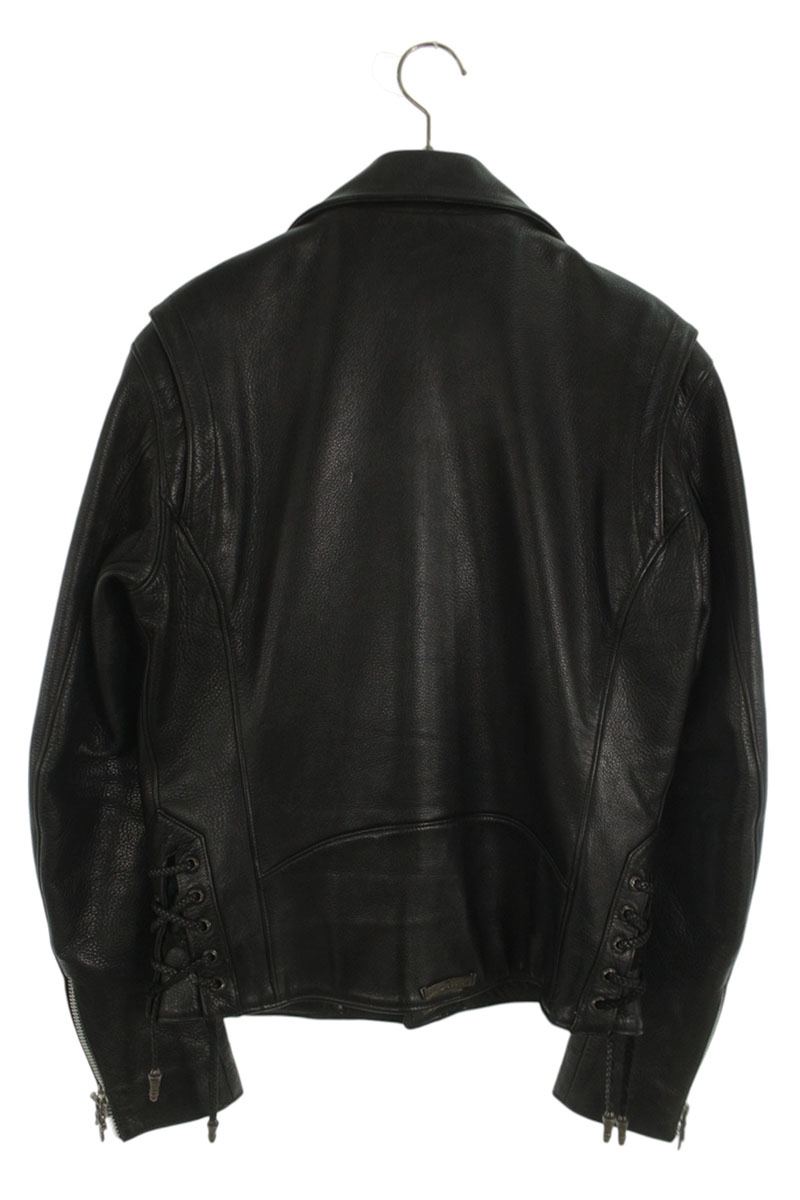 Chrome Hearts JJ DEAN Dagger Zip Riders Leather Jkt Size M