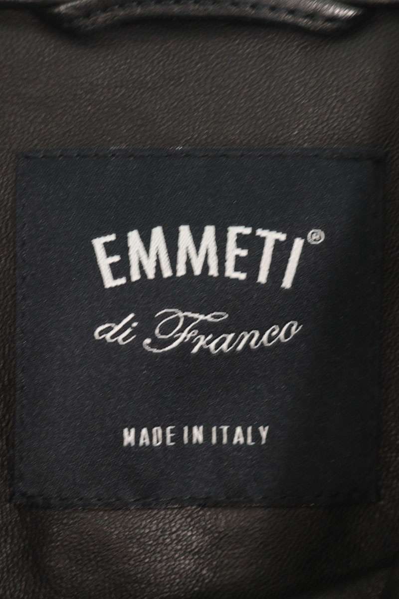 EMMETI Nappa Lambskin Single Rider Leather Jacket Size S