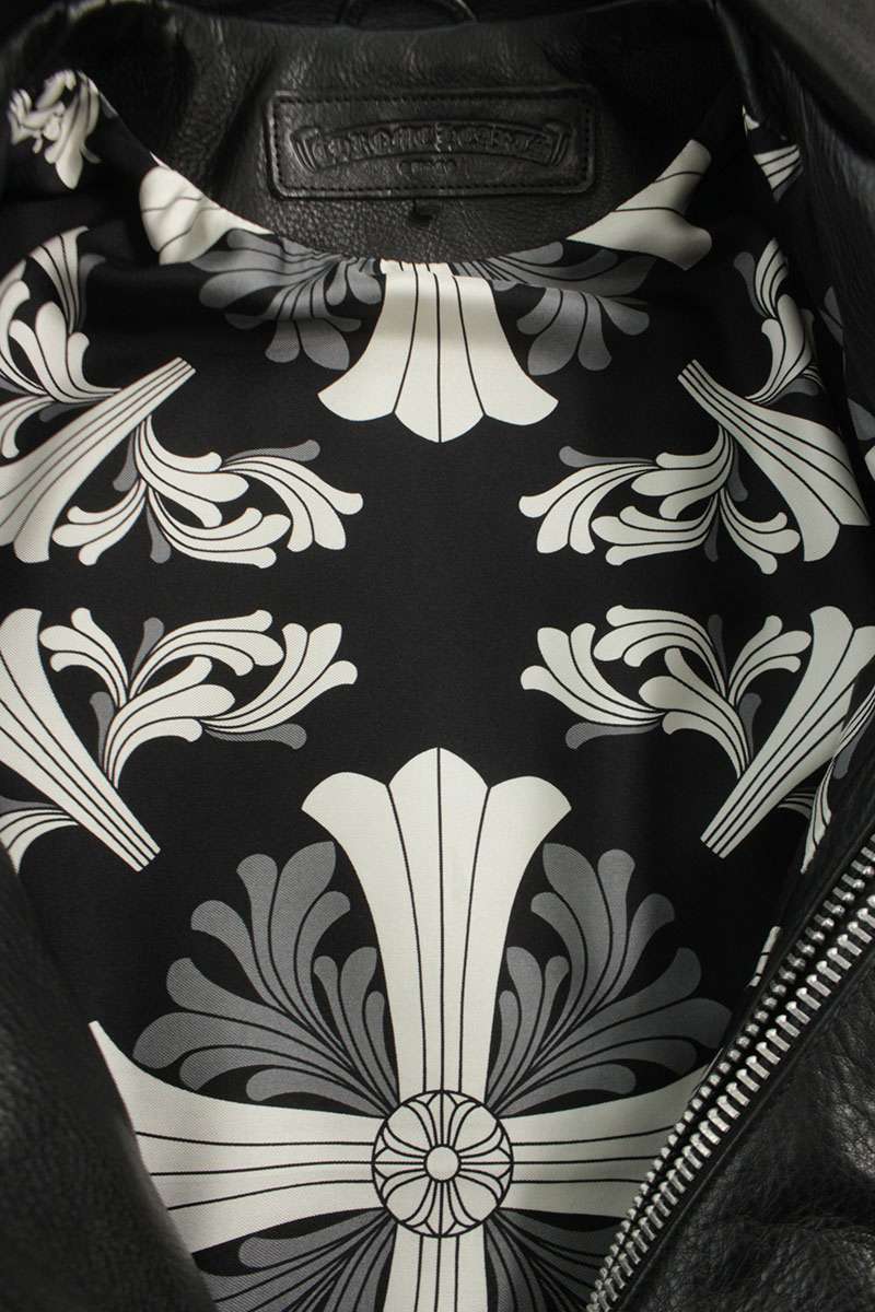 Chrome Hearts JJ DEAN Scarf Lined Dagger Zip Riders Size S