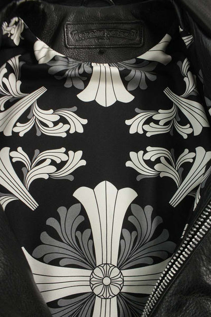 Chrome Hearts JJ DEAN Scarf Lined Dagger Zip Riders Size S