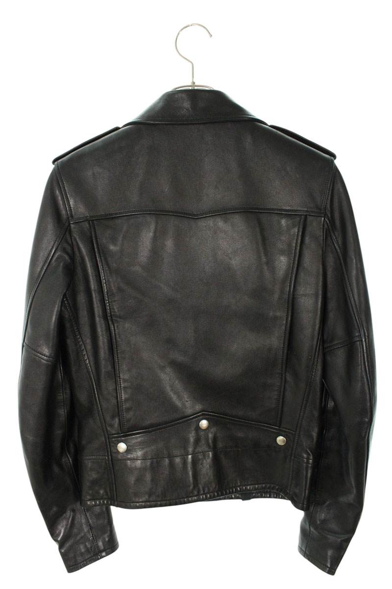 SAINT LAURENT PARIS Black L01 Lambskin Biker Jacket Size XS