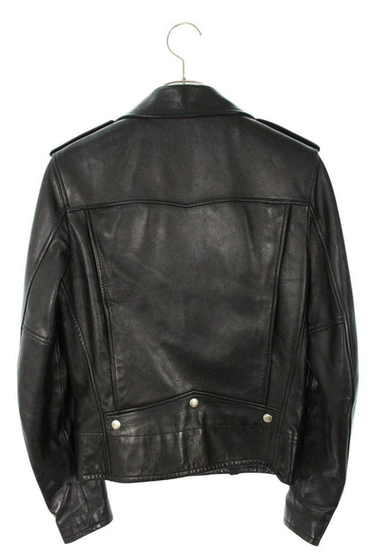 SAINT LAURENT PARIS Black L01 Lambskin Biker Jacket Size XS