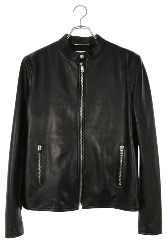 SAINT LAURENT PARIS Black Keith Single Leather Jacket Size L