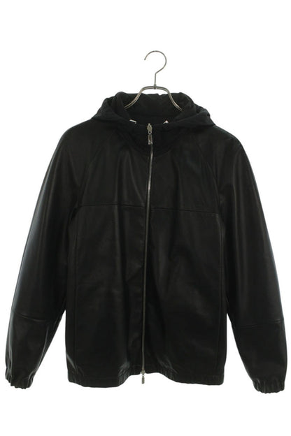 DIOR Black Reversible Hooded Lamb Leather Jacket Size XS