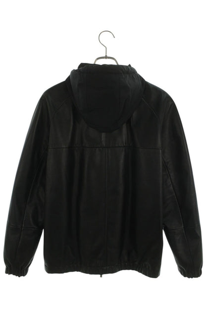 DIOR Black Reversible Hooded Lamb Leather Jacket Size XS