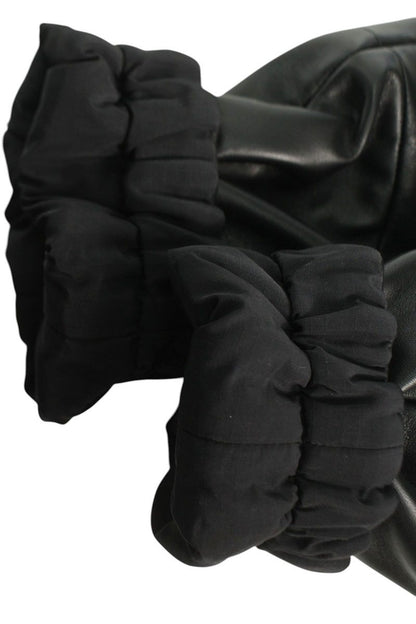DIOR Black Reversible Hooded Lamb Leather Jacket Size XS