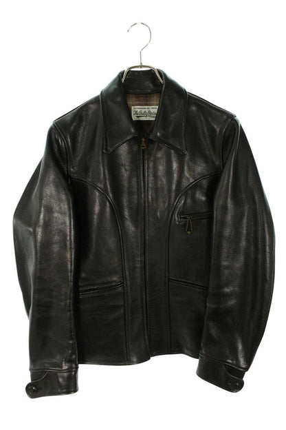 Wacko Maria LEATHER SPORTS JACKET Horsehide Black Size M
