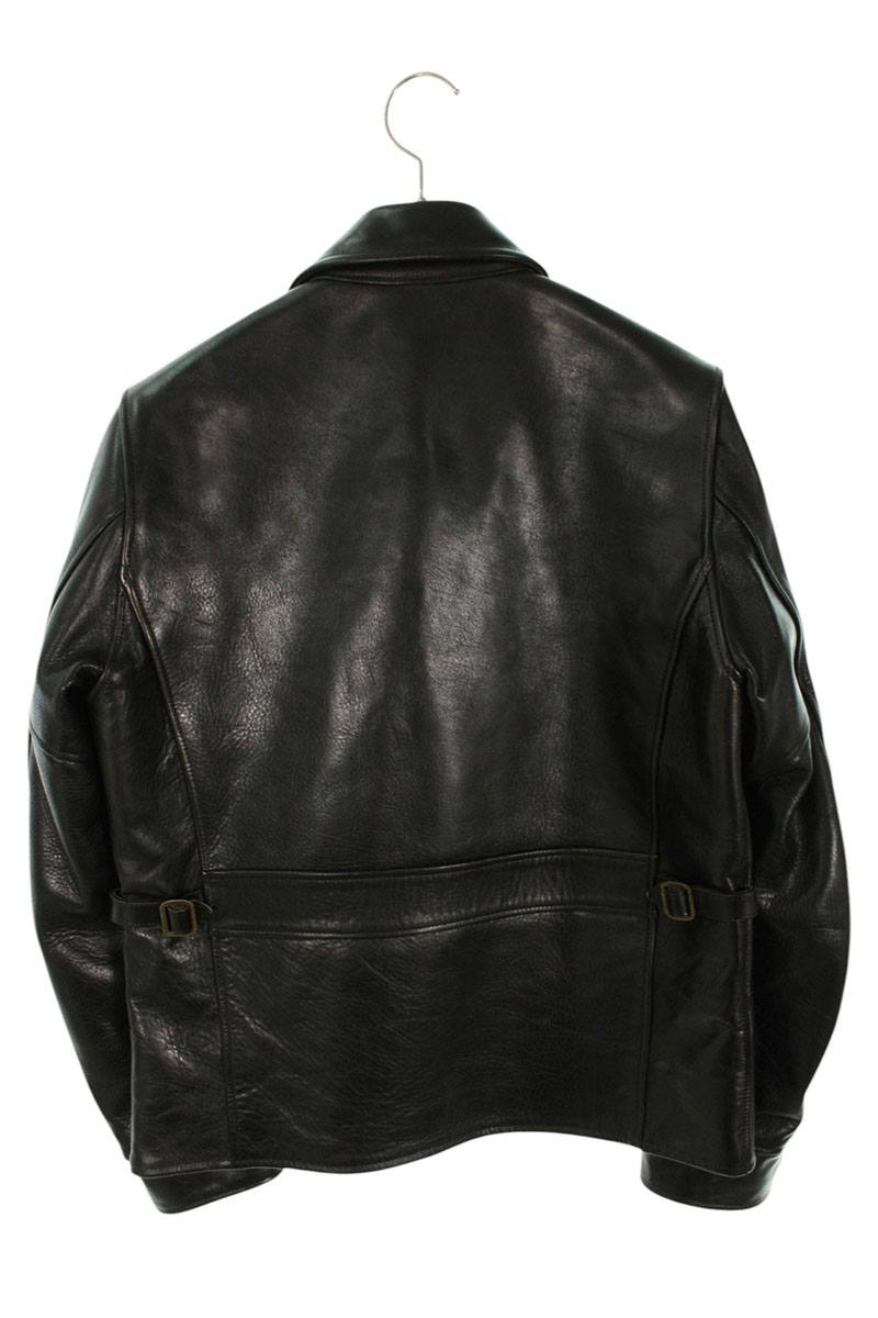 Wacko Maria LEATHER SPORTS JACKET Horsehide Black Size M