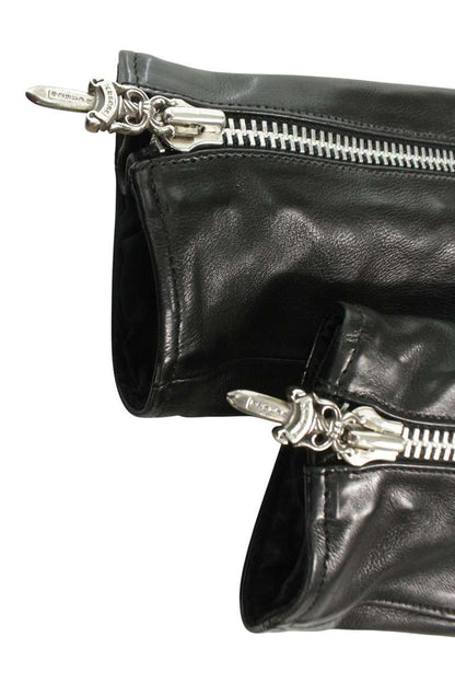 Chrome Hearts RACING2 Dagger Zip Single Riders Jkt Size S
