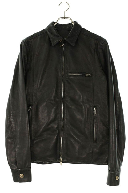 Chrome Hearts ACTIVE DUTY LTHR Dagger Zip Leather Size S