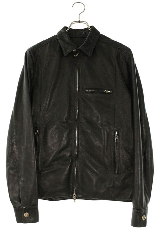 Chrome Hearts ACTIVE DUTY LTHR Dagger Zip Leather Size S