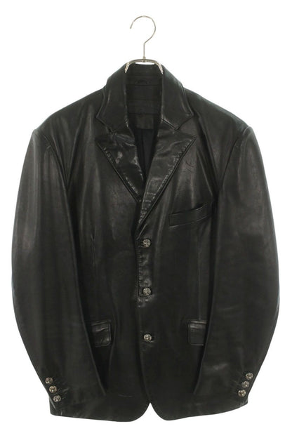 Chrome Hearts Cross Ball 3B Leather Tailored Jacket Size L