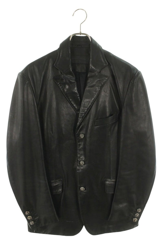 Chrome Hearts Cross Ball 3B Leather Tailored Jacket Size L