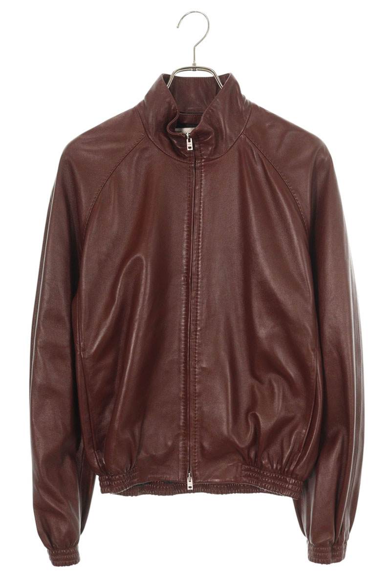 ACNE STUDIOS Bordeaux Funnel Neck Lamb Leather Jacket Size S