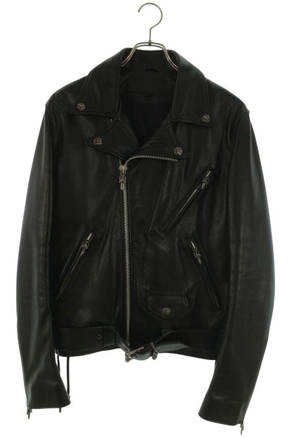 Chrome Hearts JJ DEAN Dagger Zip Rider Leather Jacket Size M