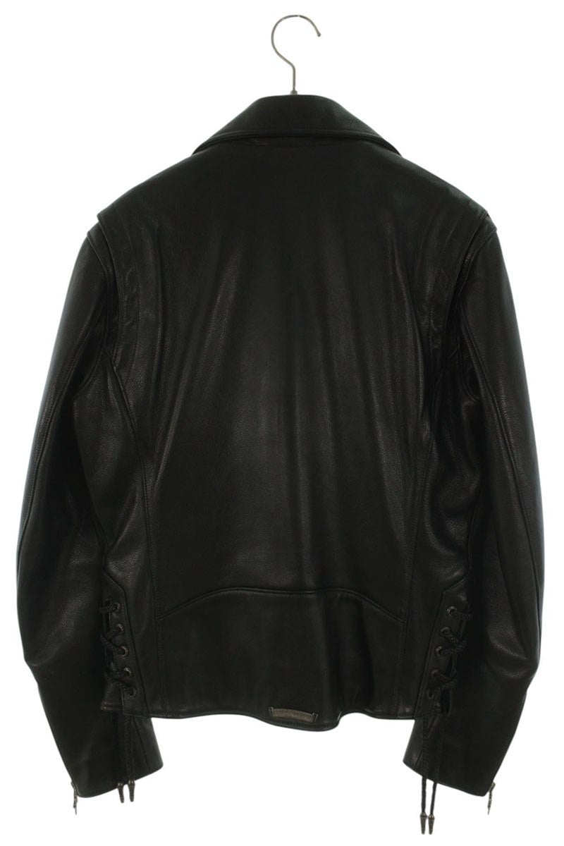 Chrome Hearts JJ DEAN Dagger Zip Rider Leather Jacket Size M