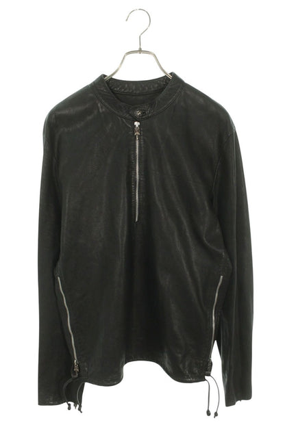 Chrome Hearts EZ RIDER Dagger Half Zip Leather Jacket Size M