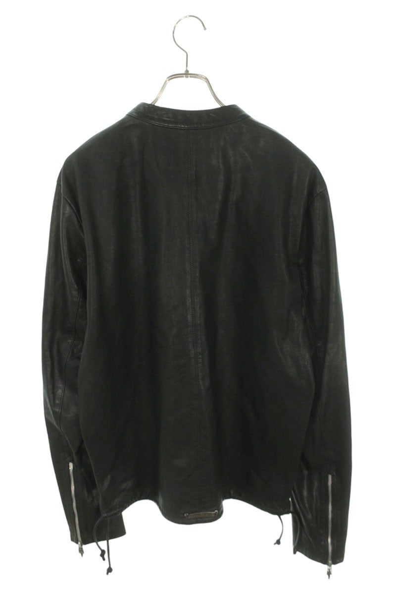 Chrome Hearts EZ RIDER Dagger Half Zip Leather Jacket Size M