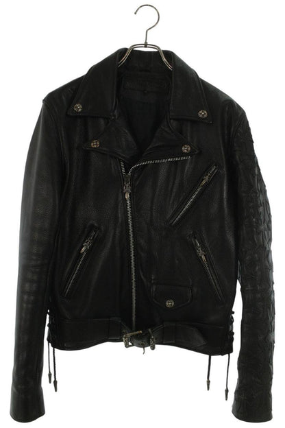 Chrome Hearts J DEAN JJ Cemetery Cross Leather Jacket Size S