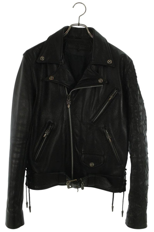 Chrome Hearts J DEAN JJ Cemetery Cross Leather Jacket Size S