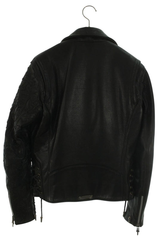 Chrome Hearts J DEAN JJ Cemetery Cross Leather Jacket Size S
