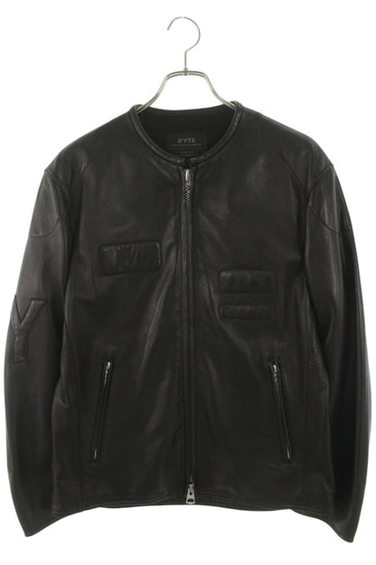 syte Black Lamb Leather Motorcycle Jacket Size XL
