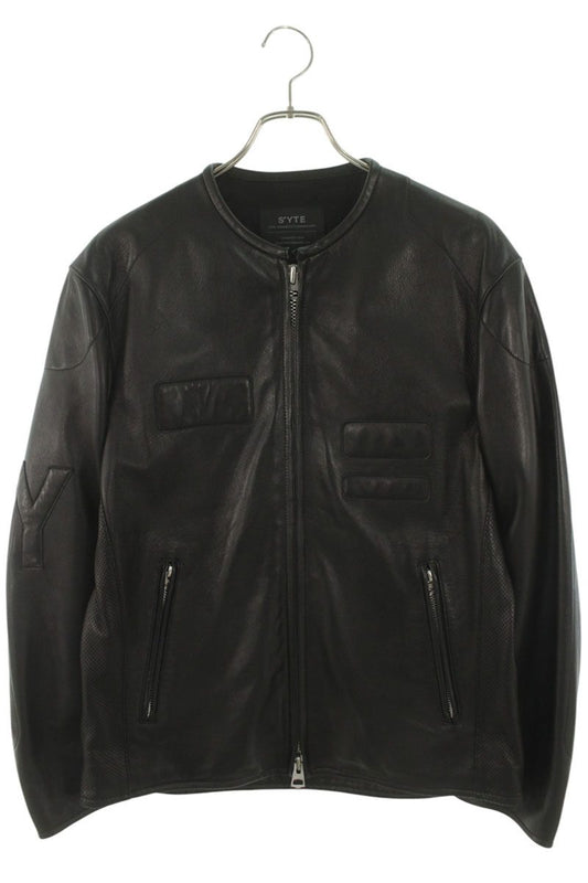 syte Black Lamb Leather Motorcycle Jacket Size XL