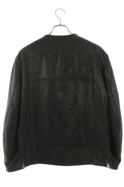 syte Black Lamb Leather Motorcycle Jacket Size XL