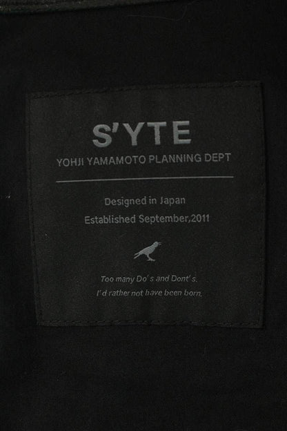 syte Black Lamb Leather Motorcycle Jacket Size XL